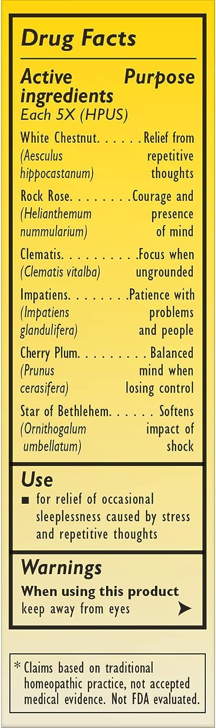 RESCUE Stress Relief & Sleep Support Bundle, Non-Alcohol Formulas, Bach Remedy Dropper 20mL 2-Pack