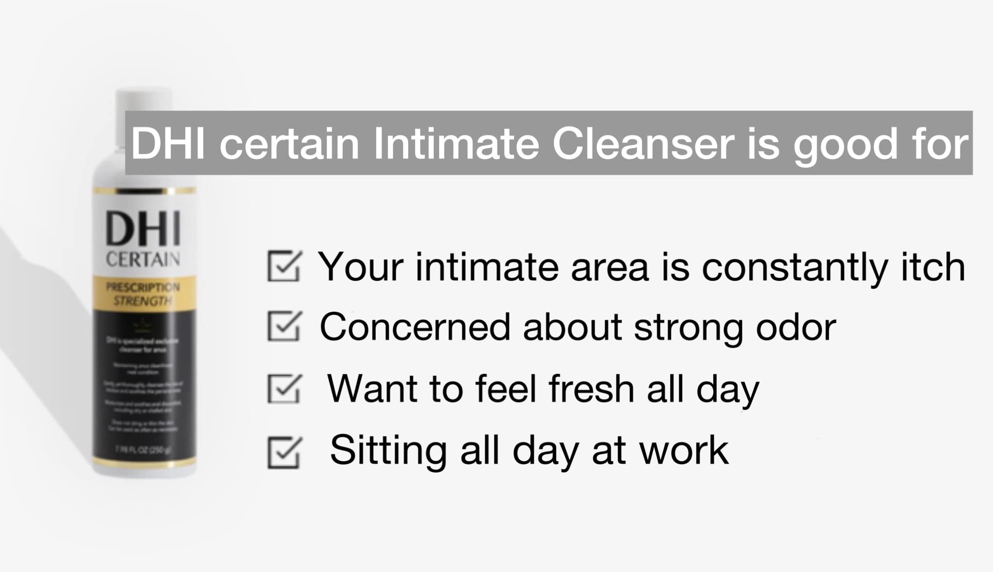 DHI PROBIOTIC Certain Intimate Wash for Men with 3 kinds of probiotics plus 20 Premium Natural