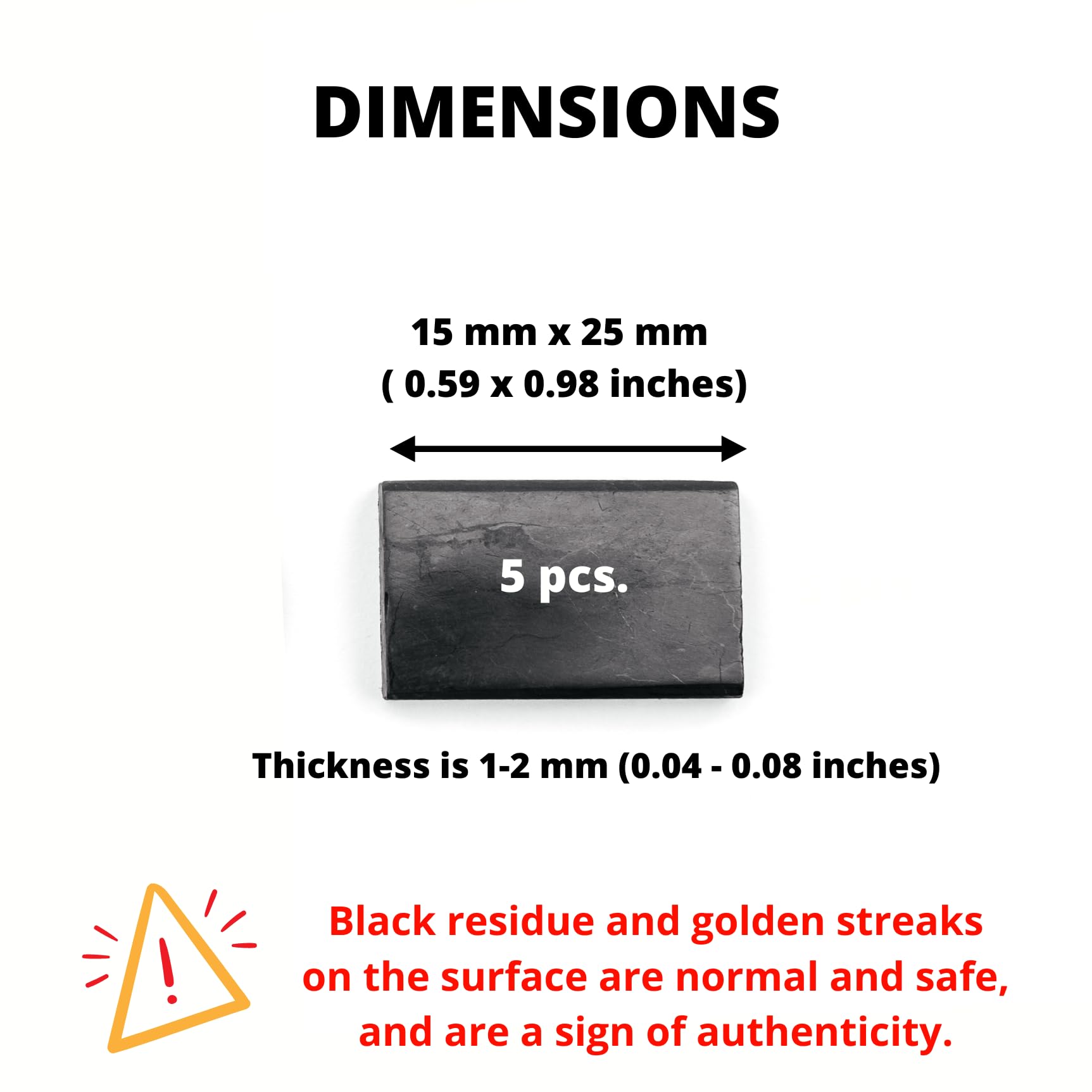 KARELIANMASTERS Shungite Stones Pyramid and Sticker for Phone Set - Crystal Healing Protection