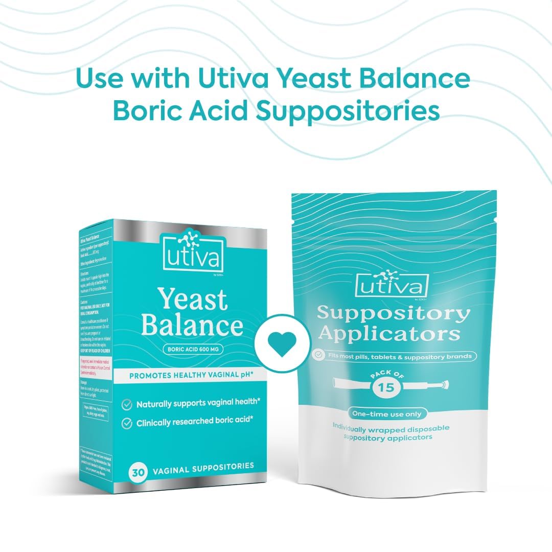 Szio+ Utiva Suppository Applicators – Disposable Vaginal Suppository Applicators – Hygienic Individually