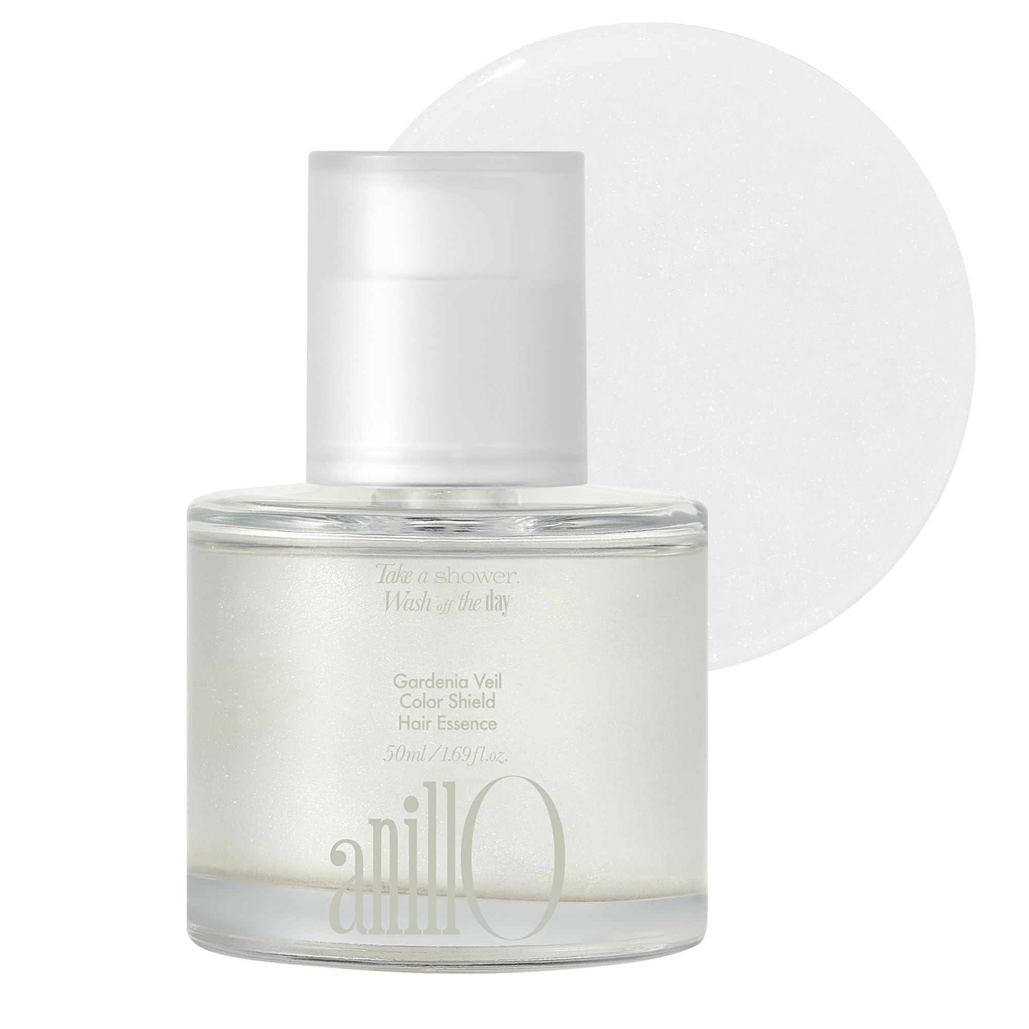 ANILLO Gardenia Veil Color Shield Hair Essence – Lightweight Leave-In Treatment for Color-Treated Hair – Shine Boost, Damage Repair, Color Fixing System, Floral Scent – (50ml / 1.69 fl. Oz)