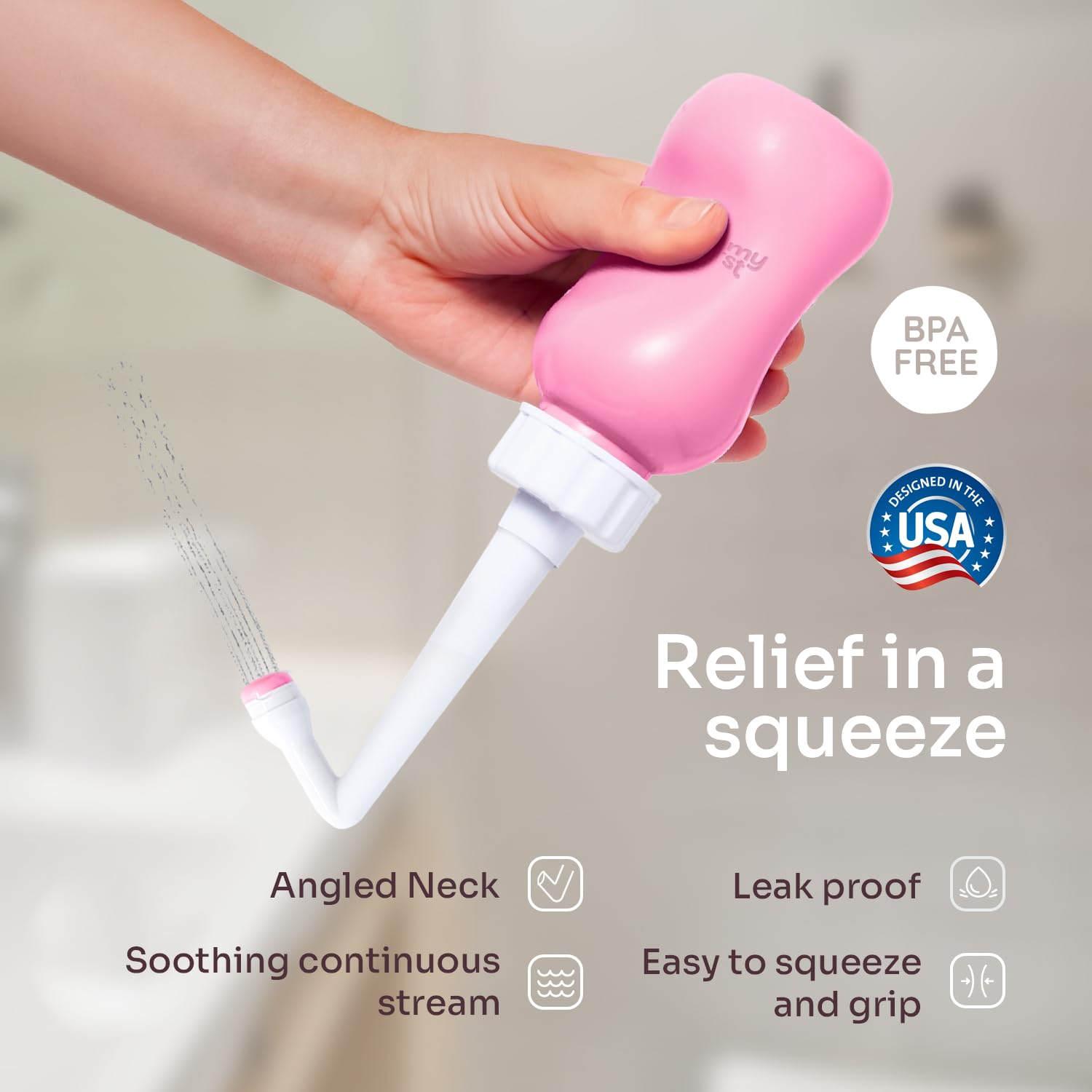 Peri Bottle for Postpartum Care from Mommy First™ | Upside Down Bottle for Perineal Cleansing and Recovery