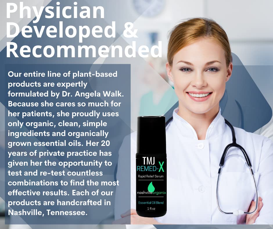 Dr. A's TMJ Remed-X Rapid Relief Serum | Deep Muscle & Jaw Tension Essential Oil Cream