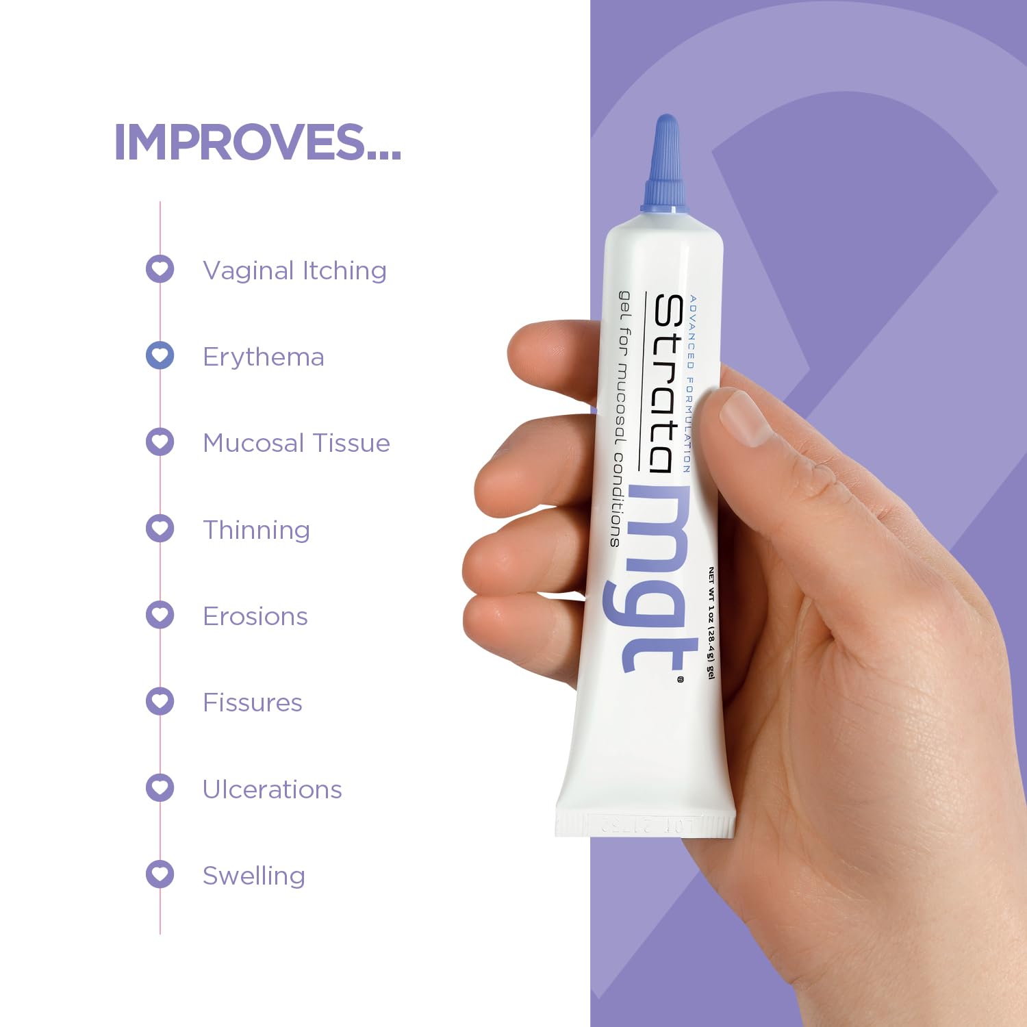 StrataMGT Vaginal Moisturizer - Non-Hormonal & Non-Steroidal- Post Menopause Support