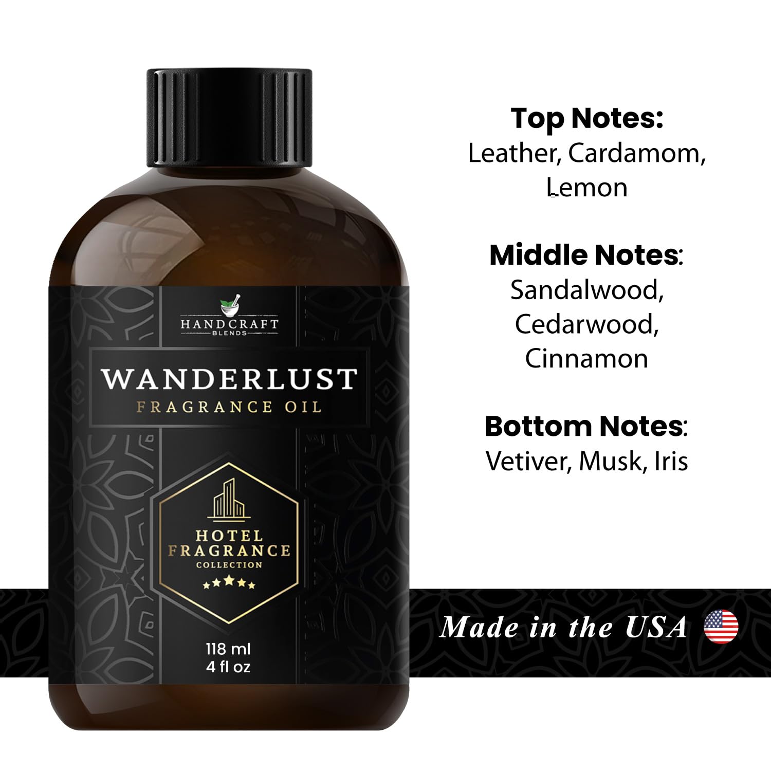 Handcraft Blends Hotel Fragrance Oil Wanderlust Scent – Luxury Hotel Collection Diffuser Oil Scents