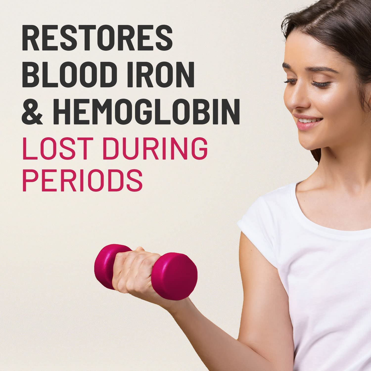 Uxa Gynoveda Iron Folic Acid Supplement | Ayurvedic Blood Builder for Hemoglobin Lost in Periods