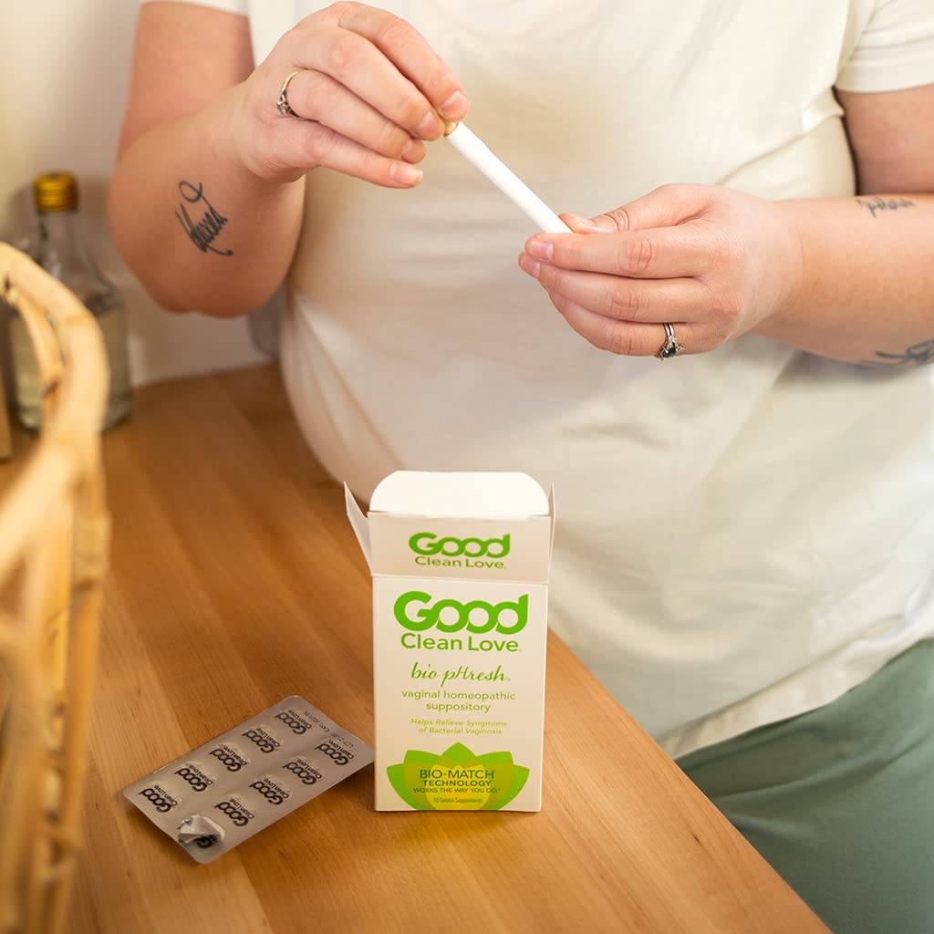 Good Clean Love BiopHresh Vaginal Homeopathic Suppository, Bacterial Vaginosis Treatment for Women