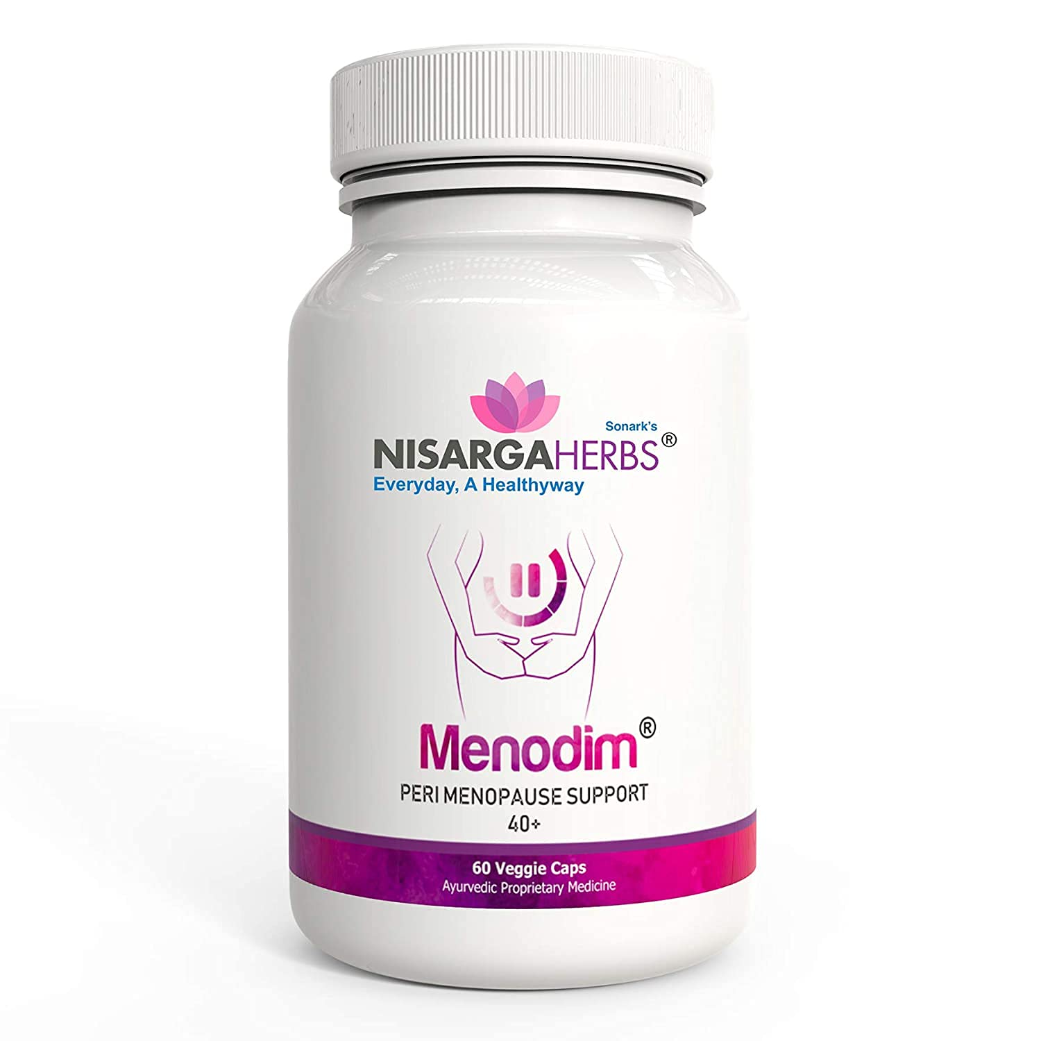 Ifra Nisarga Herbs Menodim, for Pre-Menopause Relief, Fatigue & Functional Imbalance Support