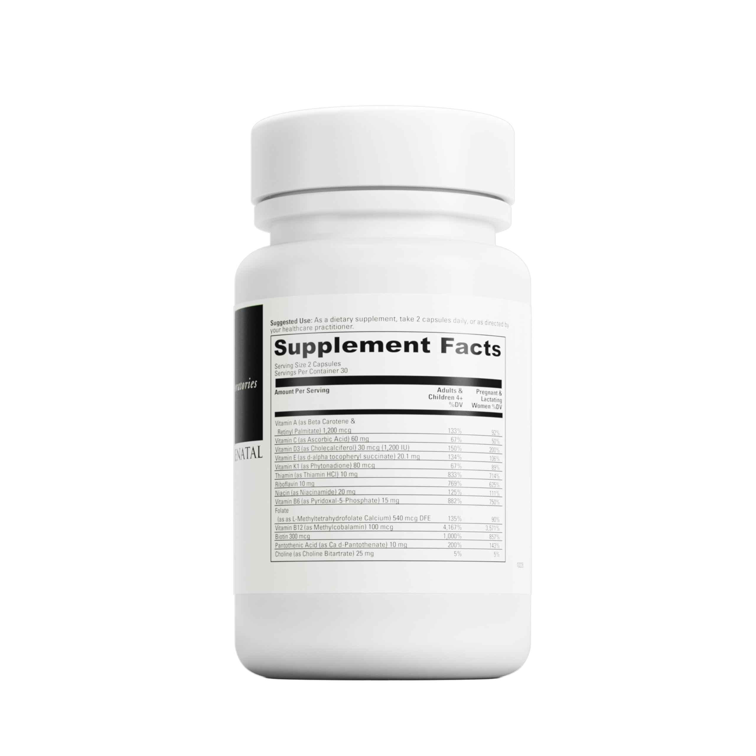 DAVINCI Labs Daily Best Prenatal with Probiotics - Prenatal Multivitamin & Multi-Mineral - Helps