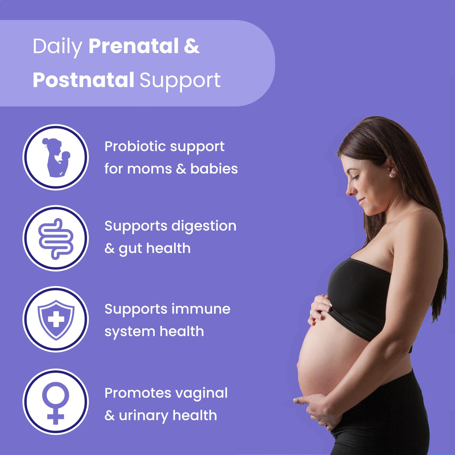 Prenatal Probiotics for Women | 30 Billion CFU, 17 Strains + Organic Prebiotics