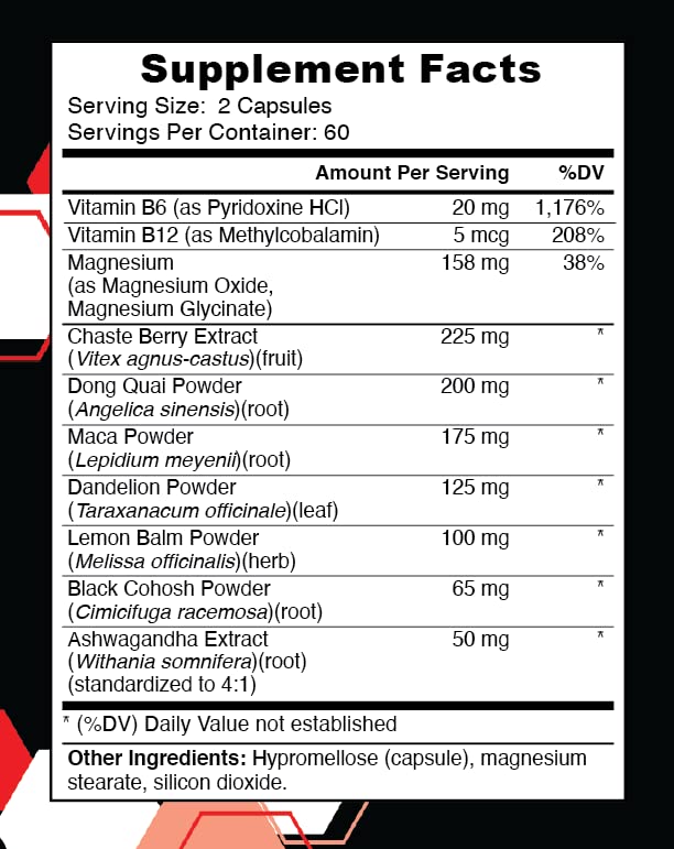 Moonthlies PMS Relief Supplement for Women Menstrual Cycle Support - Naturallly balance Mood Swings