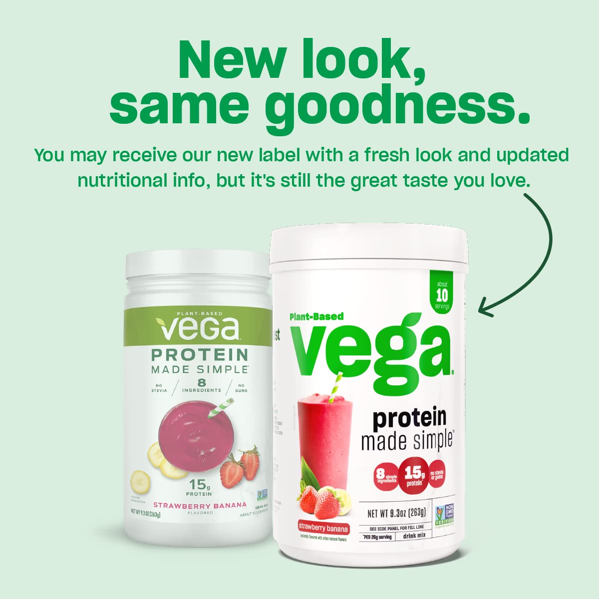 Vega Protein Made Simple, Caramel Toffee - Stevia Free Vegan Protein Powder, Plant Based