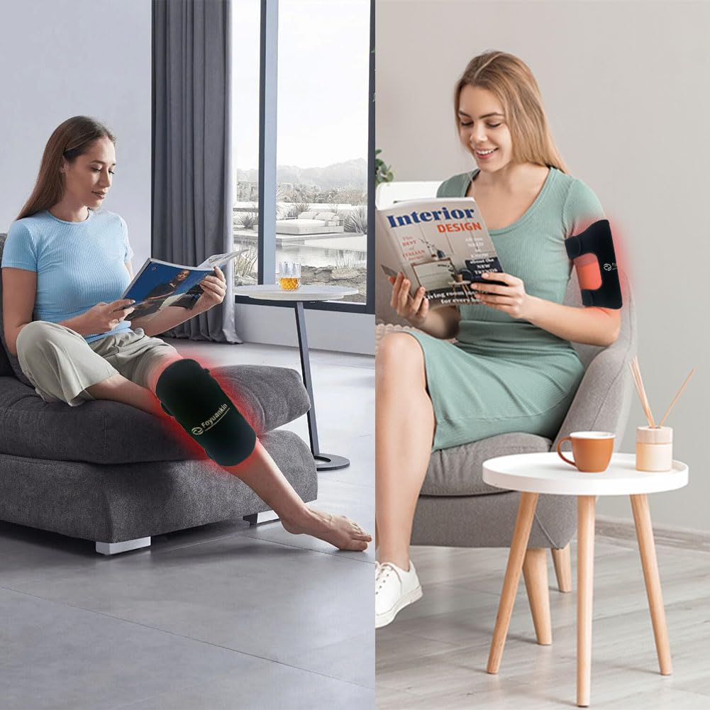 Foyuankin 660nm Red Light Therapy Pad for Joints, 850nm Infrared Light Benefits for Joint
