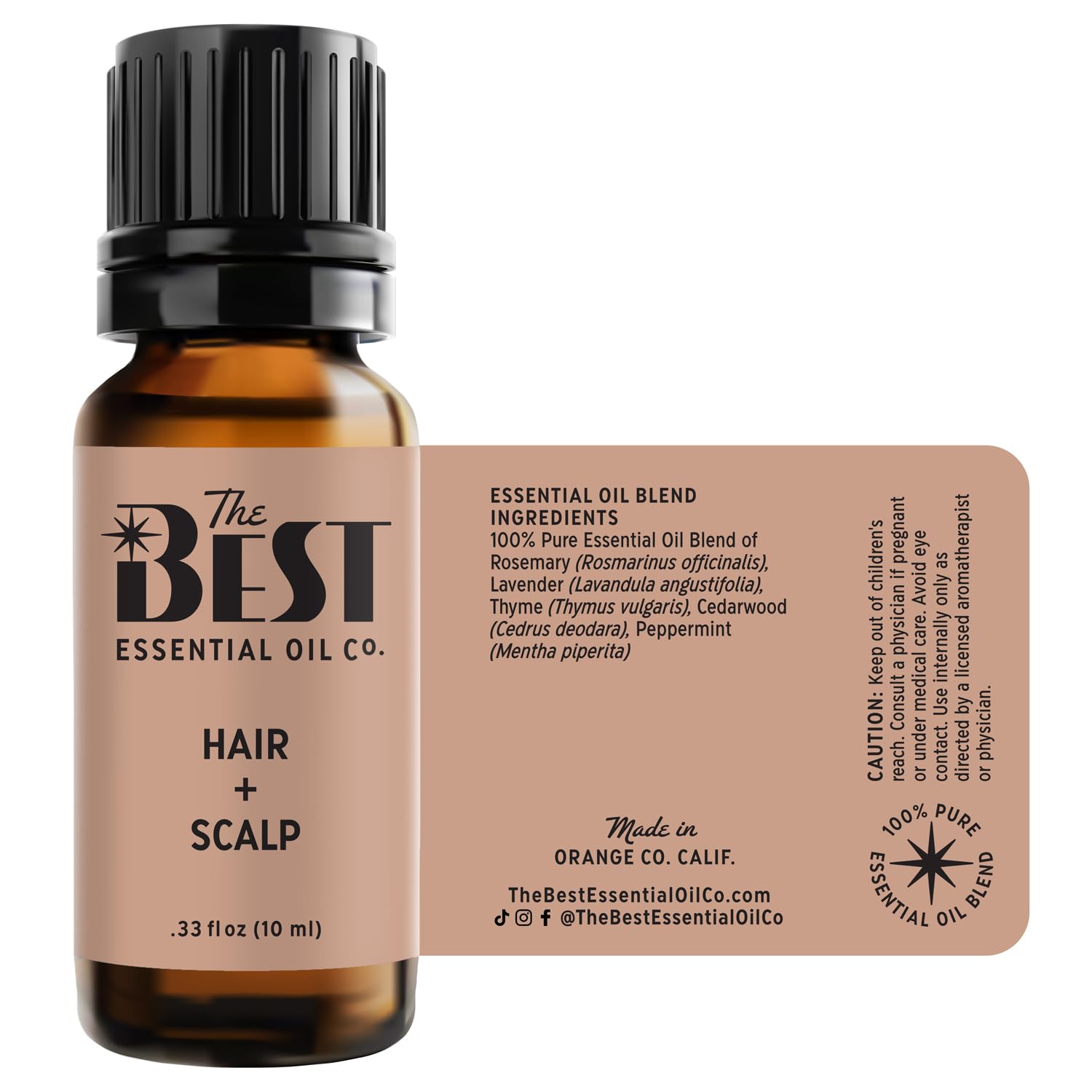 The Best Hair + Scalp Essential Oil Blend- Premium Grade- 100% Pure & Natural for Aromatherapy