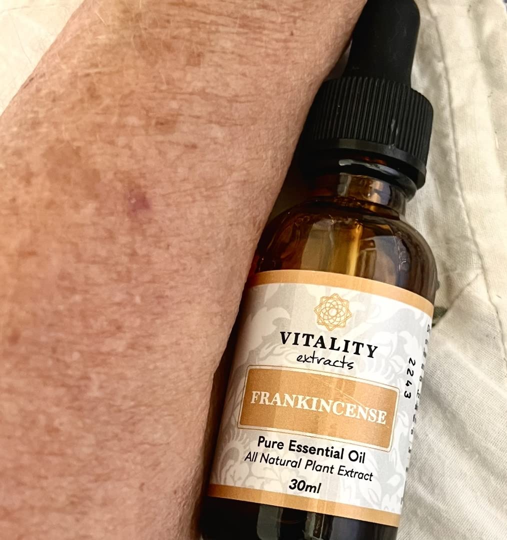 Vitality Extracts Frankincense Essential Oil - 30ml, Boswellia Serrata, Aromatherapy, Skin Care