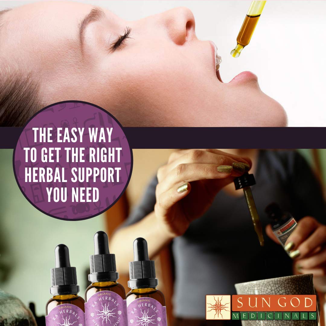 Ra Herbals Organic Red Clover Liquid Extract - Menopause Support - 1 fl oz