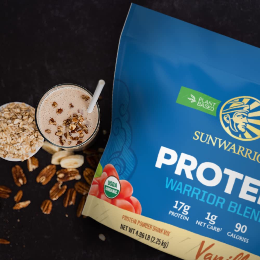 Sunwarrior Vegan Organic Protein Powder Plant-Based | BCAA Amino Acids Hemp Seed