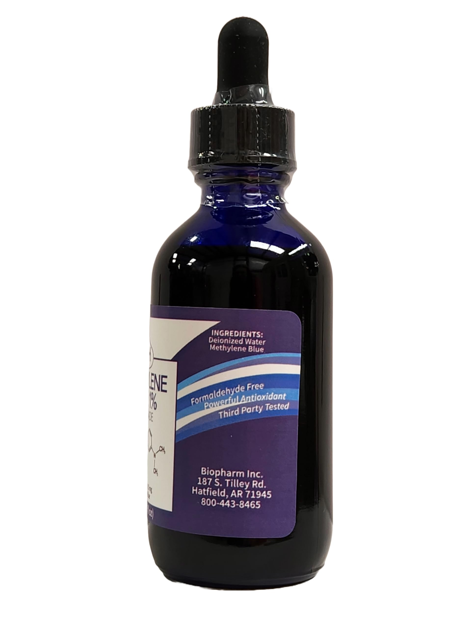 Methylene Blue, 1% USP (Pharmaceutical) Grade, 50 mL (1.69 fl oz) Glass; 3rd Party Tested