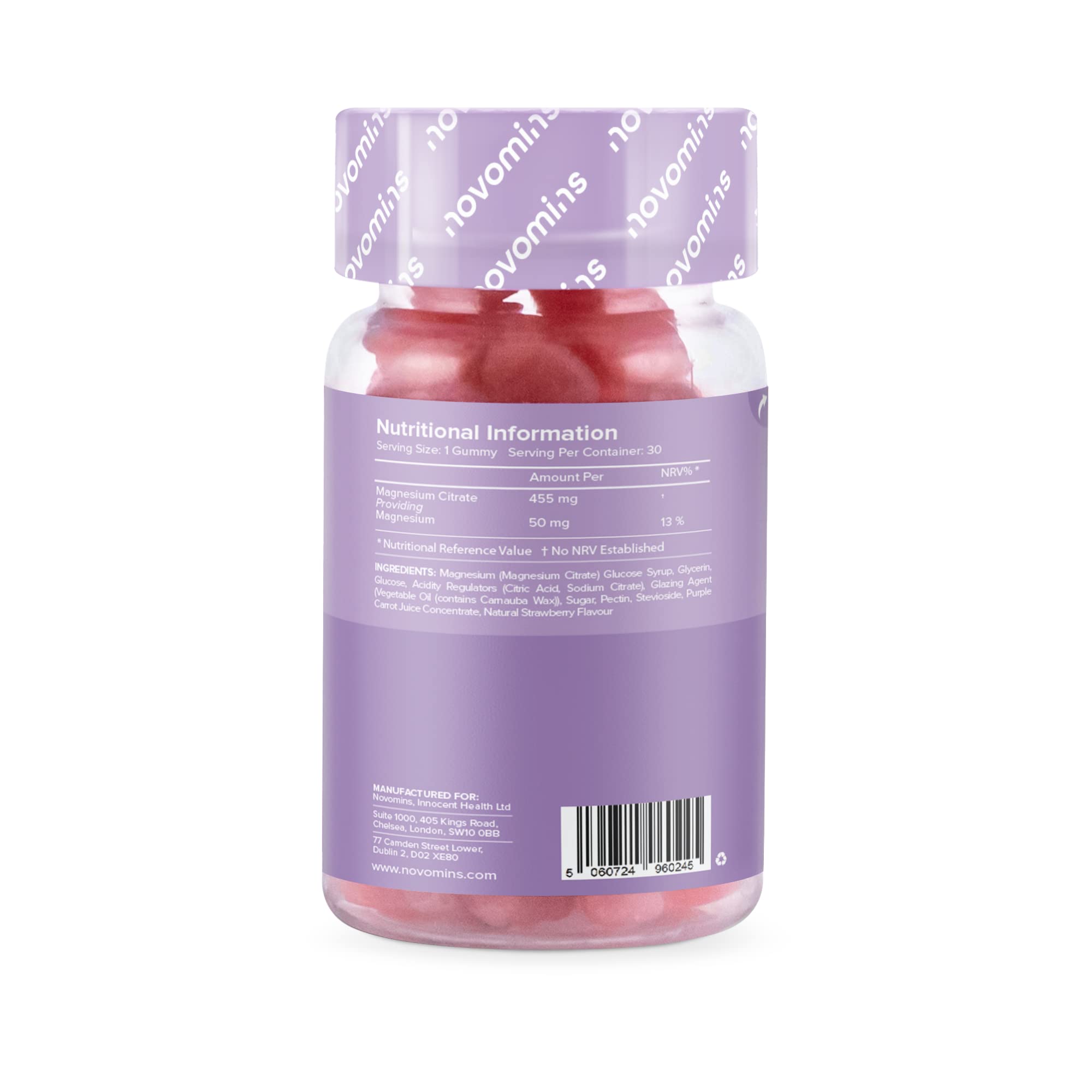 Kids Magnesium Gummies – Vegan - 1 Month Supply – Childrens Supplements – 30 Chewa