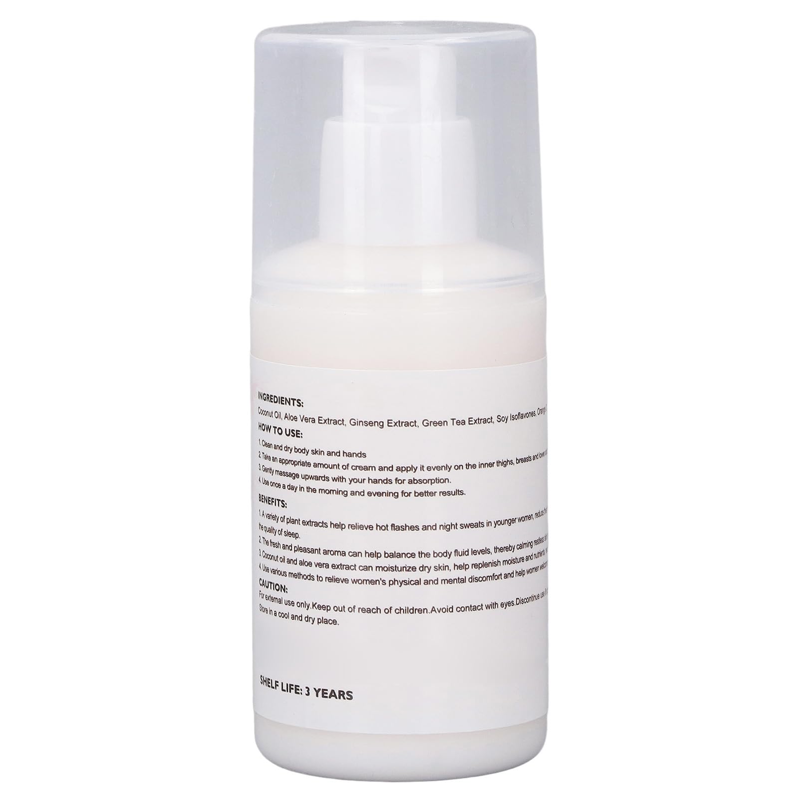 Phyto Estrogen Cream, Menopause Relief, Hormone Support, Sleep Enhancement, Ingredients, 3pcs 100ml