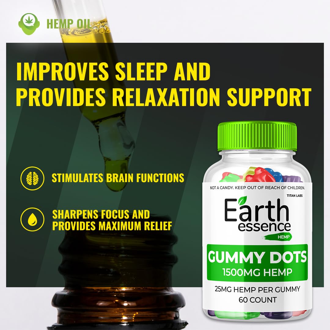 Earth Essence Gummies, Earth Essence Gummy Dots, Earth Essence Hemp Gummies Supplement
