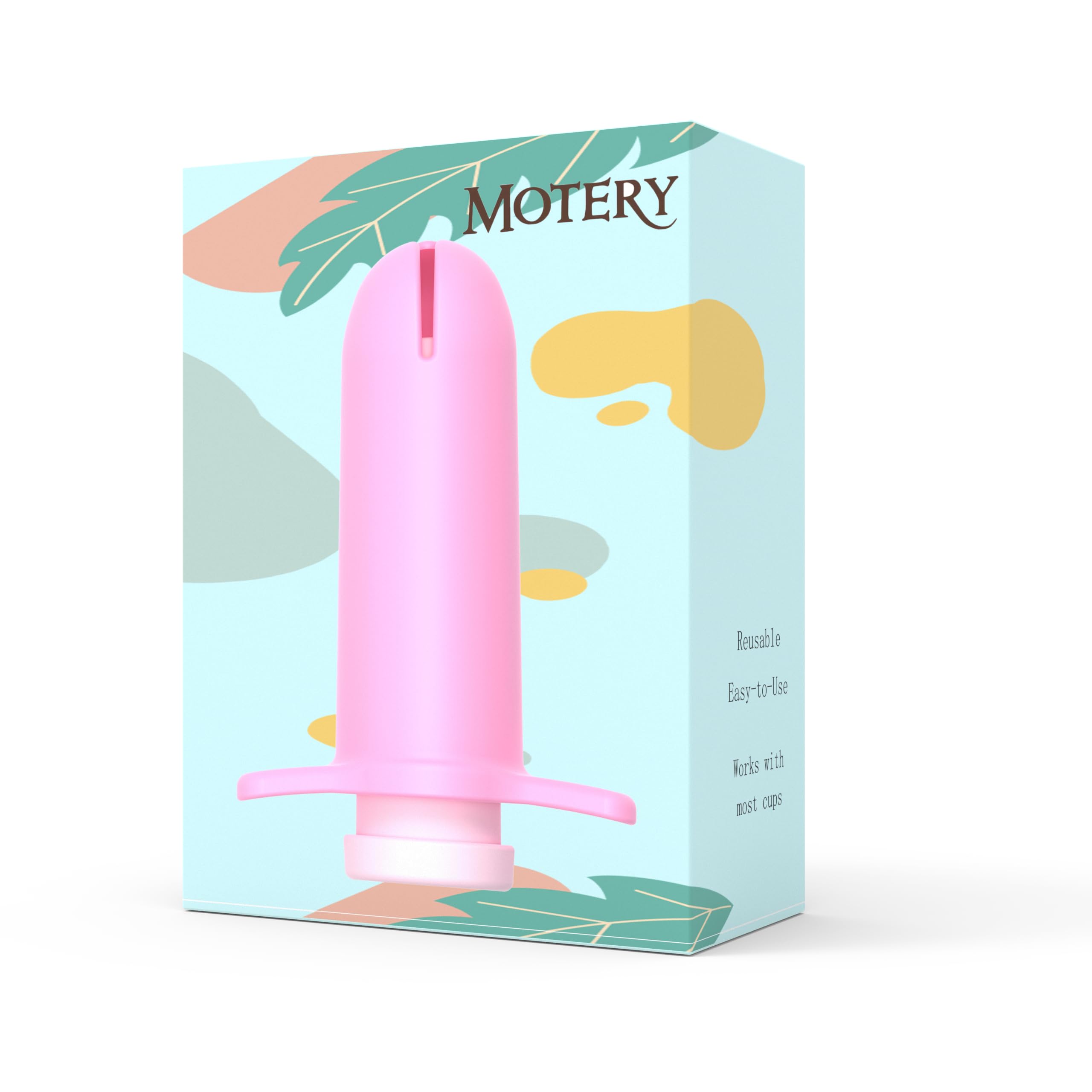 Mottery Applicator Tool for Menstrual Cups for Easy Insertion,Reusable Period Cup Applicator Set