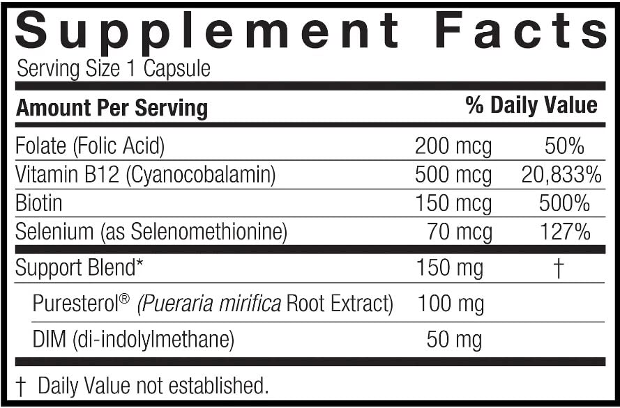 Nature's Answer Pueraria Mirifica 150mg Support Blend 60-Capsules | Multi-Symptom Menopause Support