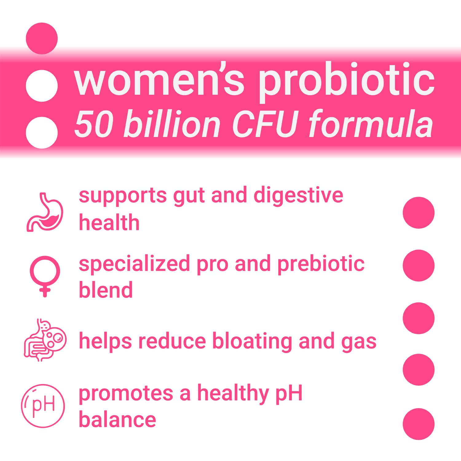 Luma Nutrition Probiotics for Women with Prebiotics - 50 Billion CFU - Formulated for Digestive