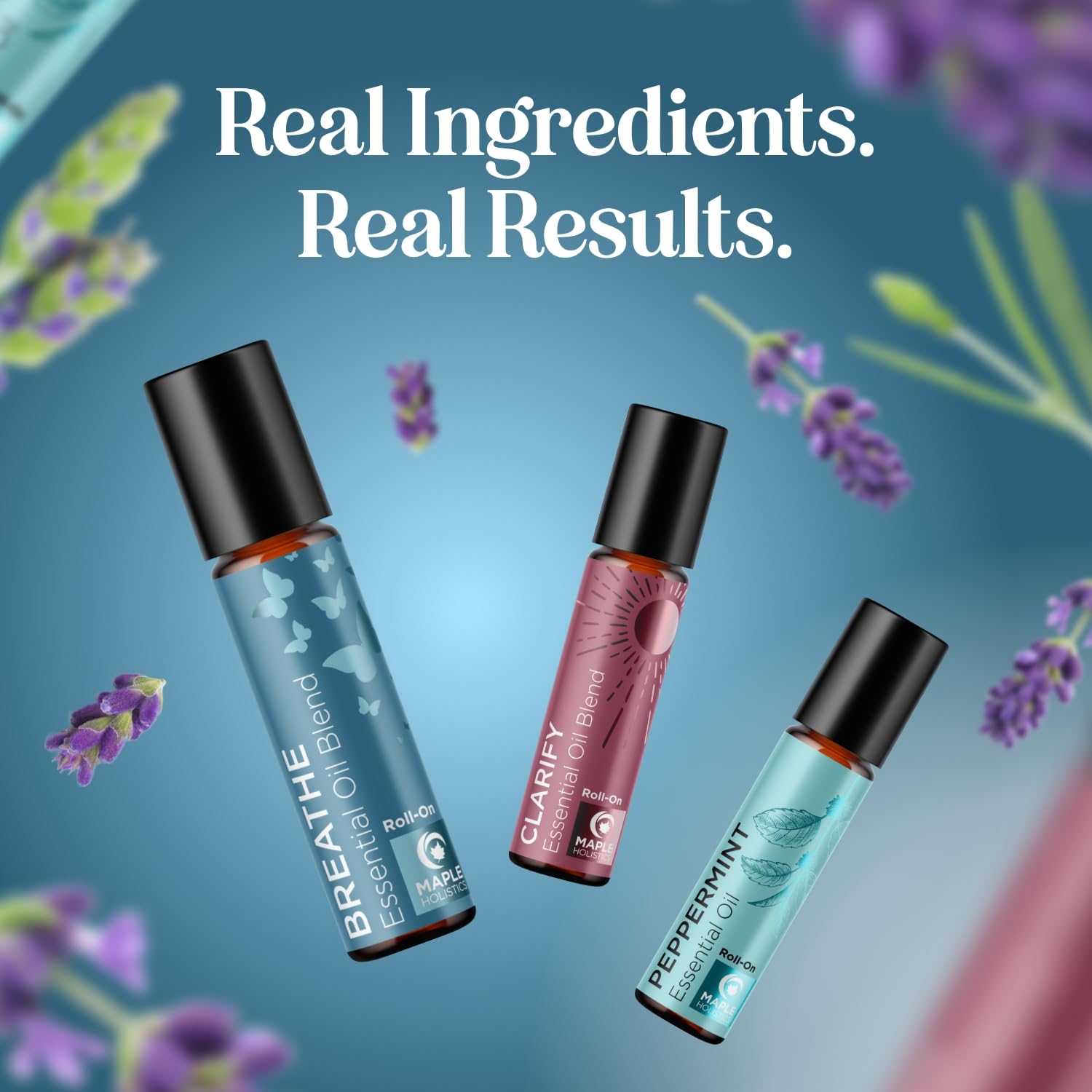 Headache Roll on Essential Oils - Aromatherapy Essential Oils Sets Variety Pack with Peppermint Clarify