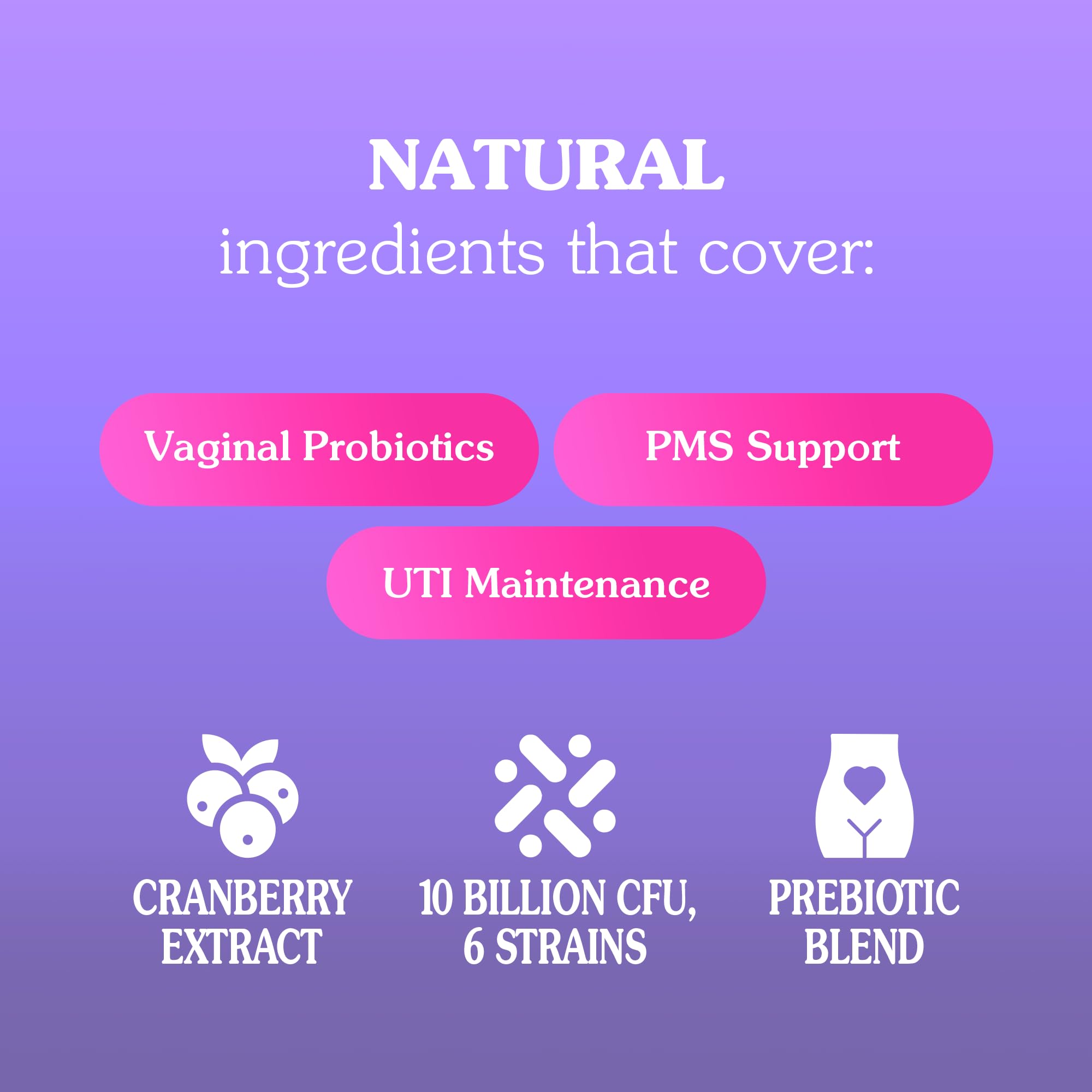 Seraphina 2-in-1 Vaginal Probiotics for Women + Hormone Balance - 90 Capsules for Complete Feminine