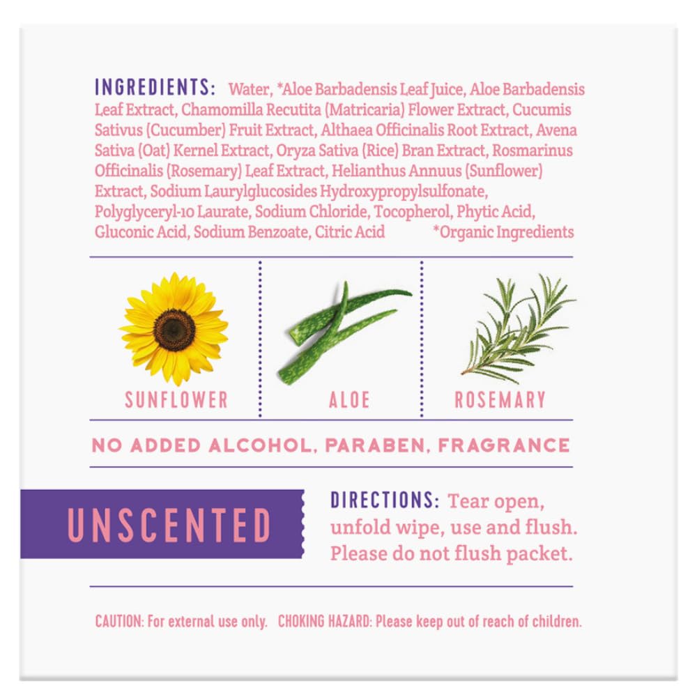 Stall Mates Wipes Feminine Fresh - Flushable | Individually Wrapped Cleansing Travel Friendly PH