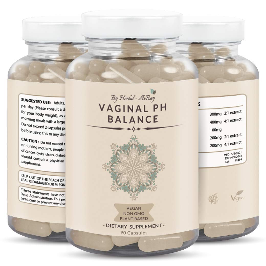 Herbal-avRay Natural Vaginal PH Balance for Women Pills – Supports Vaginal Health