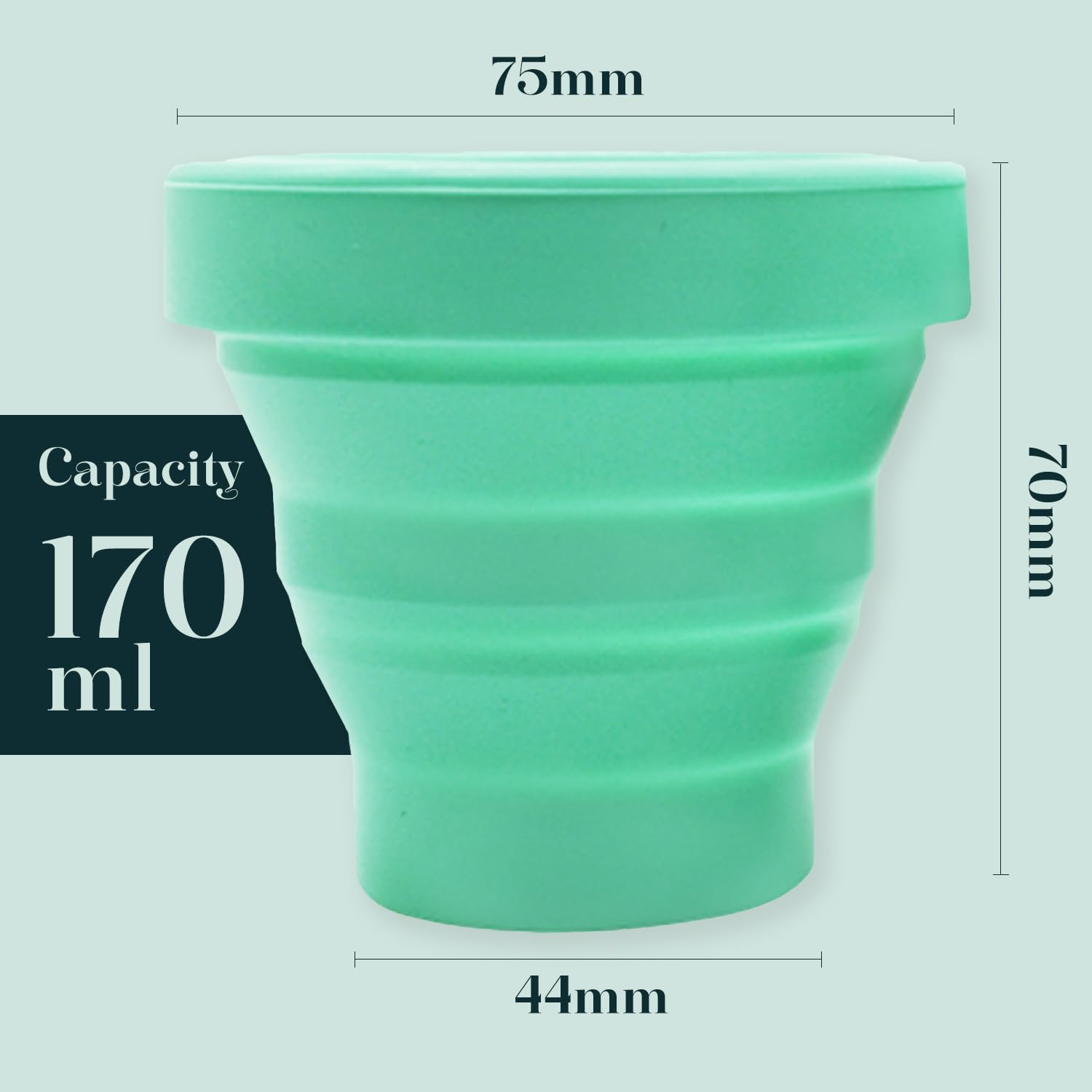 SHORDY Menstrual Case Holder for Sterilization, Collapsible Silicone Container - Boil, Sterilize