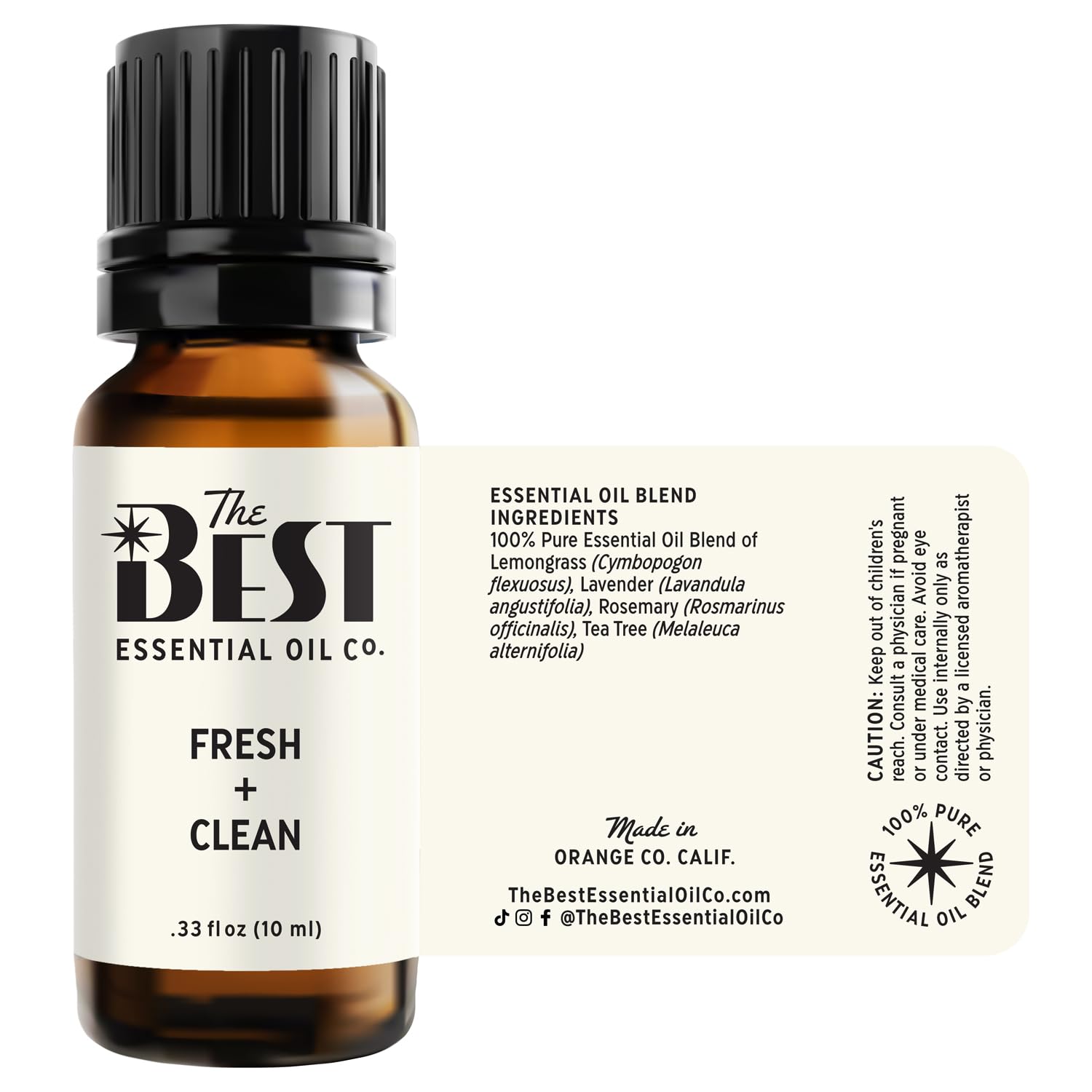 The Best Fresh + Clean Essential Oil Blend- Premium Grade- 100% Pure & Natural for Aromatherapy