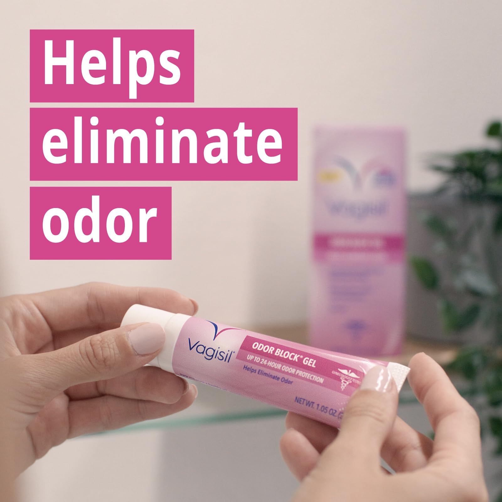 Vagisil Odor Block Gel with Hyaluronic Acid for Vaginal Health, Gynecologist Tested