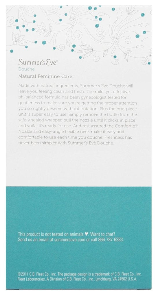 (Pack of 4 Bottles) Summer's Eve Fresh Scent Douche Vinegar & Water, Feminine Wash, 4.5oz Bottles