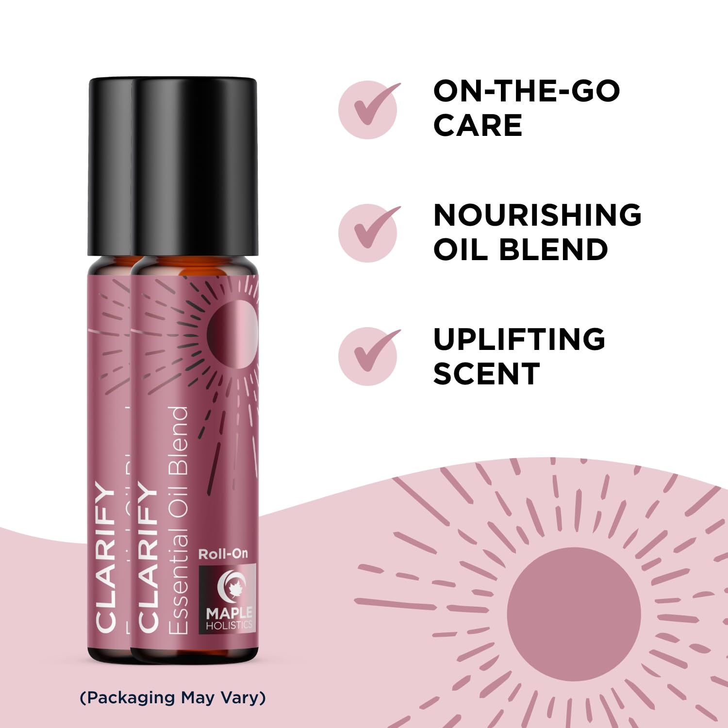 Headache Essential Oil Roll On - Clarify Essential Oil Blend Headache Roll On with Aromatherapy Oils