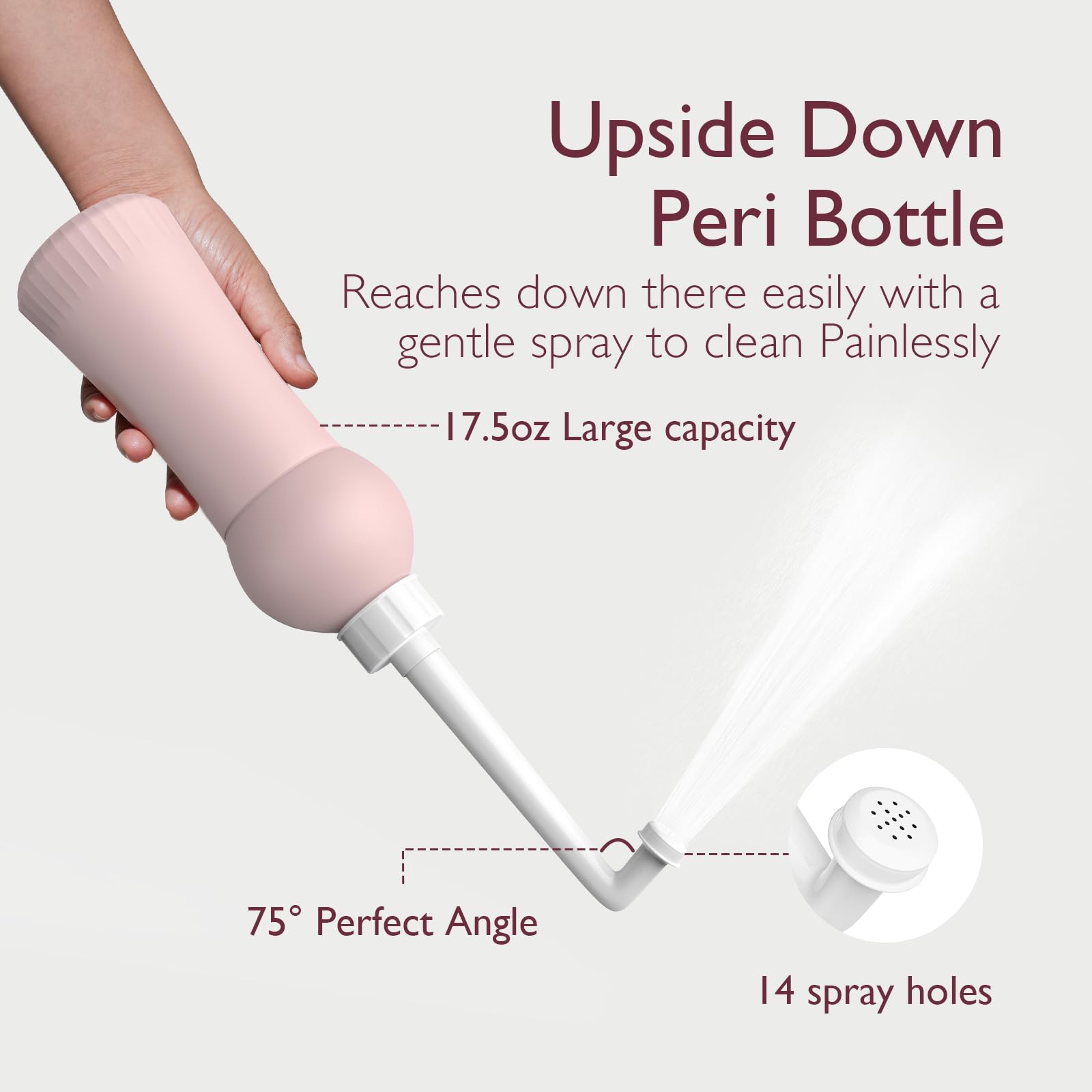 Momcozy 17oz Postpartum Upside Down Peri Bottle, Ergonomic, Perfect for Maternity Women Moms