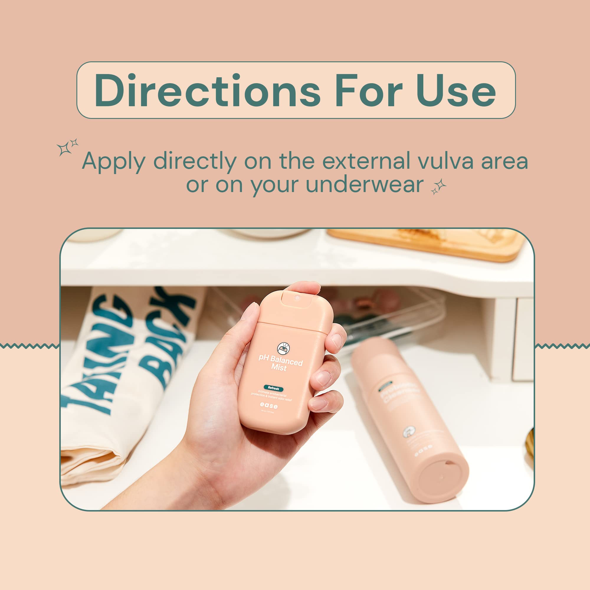 Ease Intimate Soothing pH-Balanced Mist for Feminine Itching and Discomfort Relief