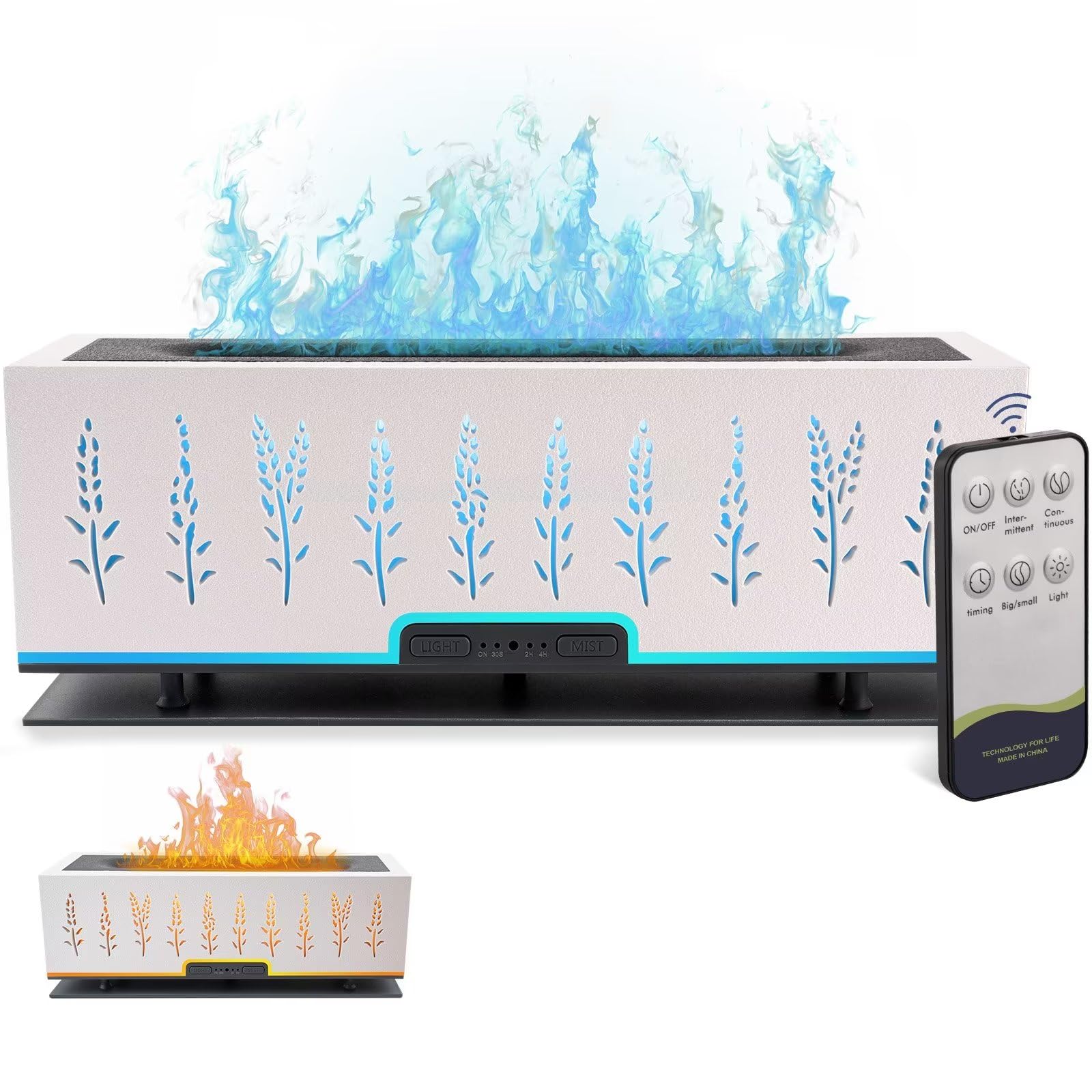 WENPHONE Flame Air Aroma Diffuser Humidifier, Essential Oil Diffuser, 200ml Aromatherapy Diffuser