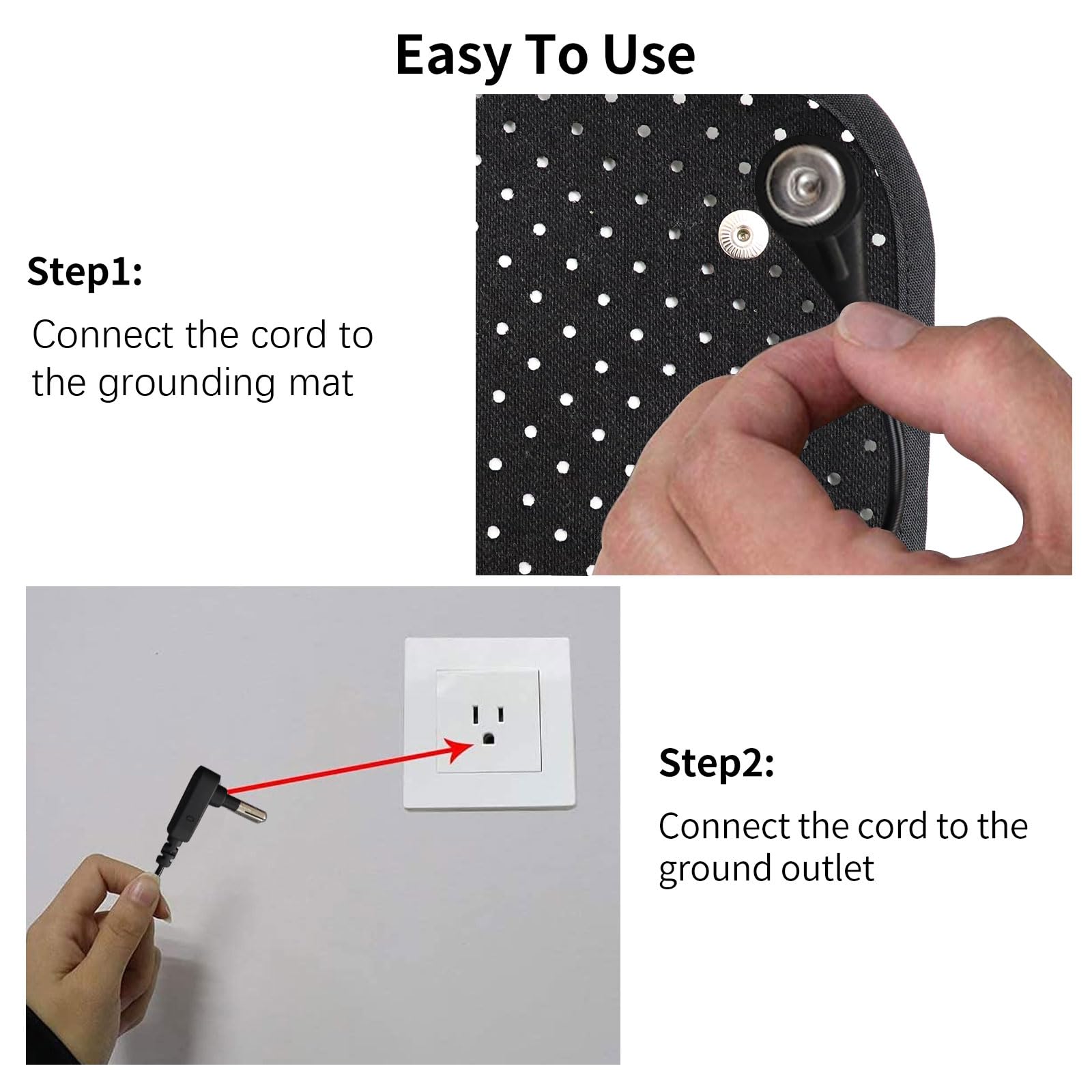 EOHELGRO Grounding Mat, Earth Grounding Mat for Sleeping, Earth Mat Grounding Pad for Energy