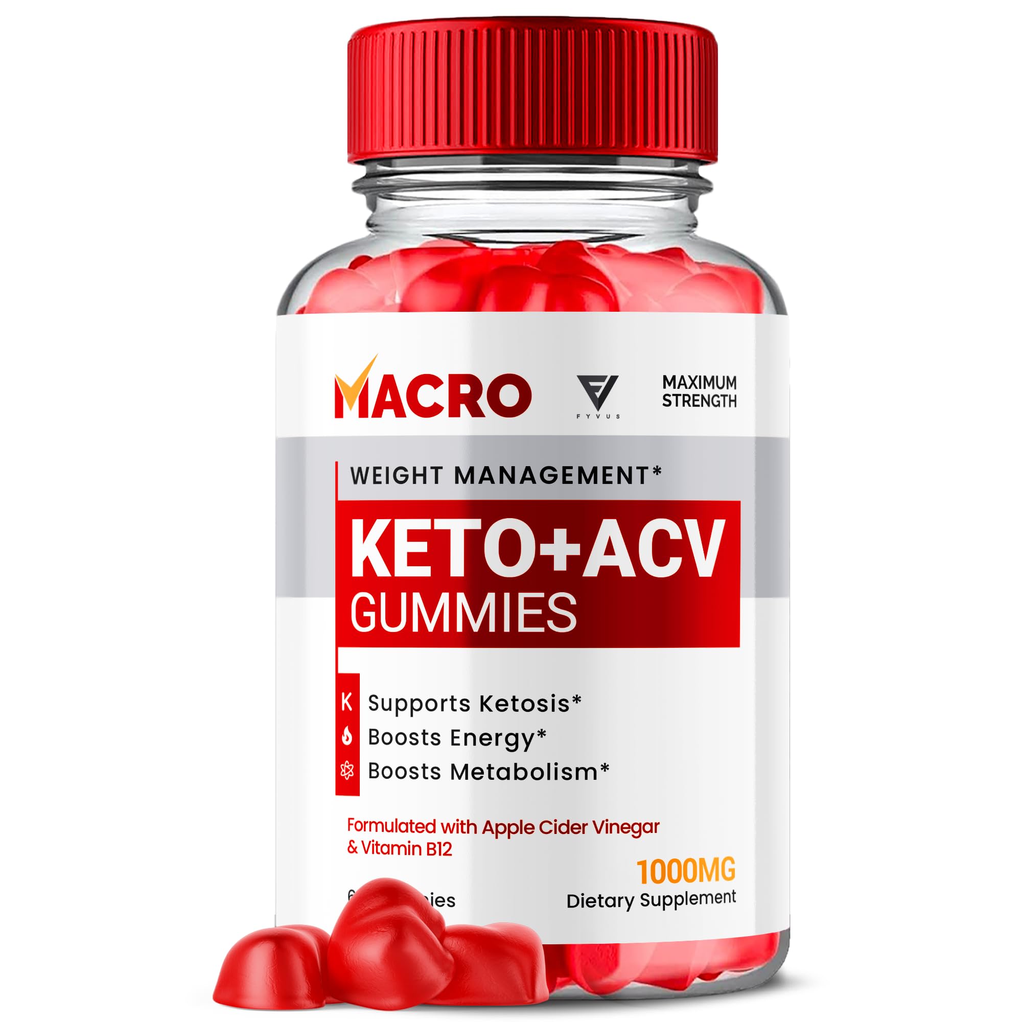 Macro Keto ACV Gummies Advanced Apple Cider Vinegar Vitamin Supplement