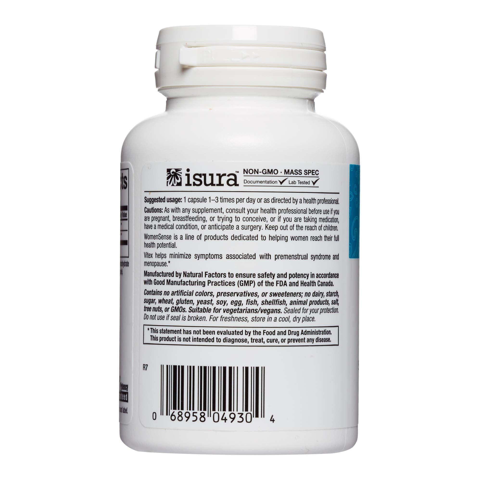 WomenSense by Natural Factors, Vitex Chasteberry Extract, Helps Sooth Symptoms of PMS and Menopause