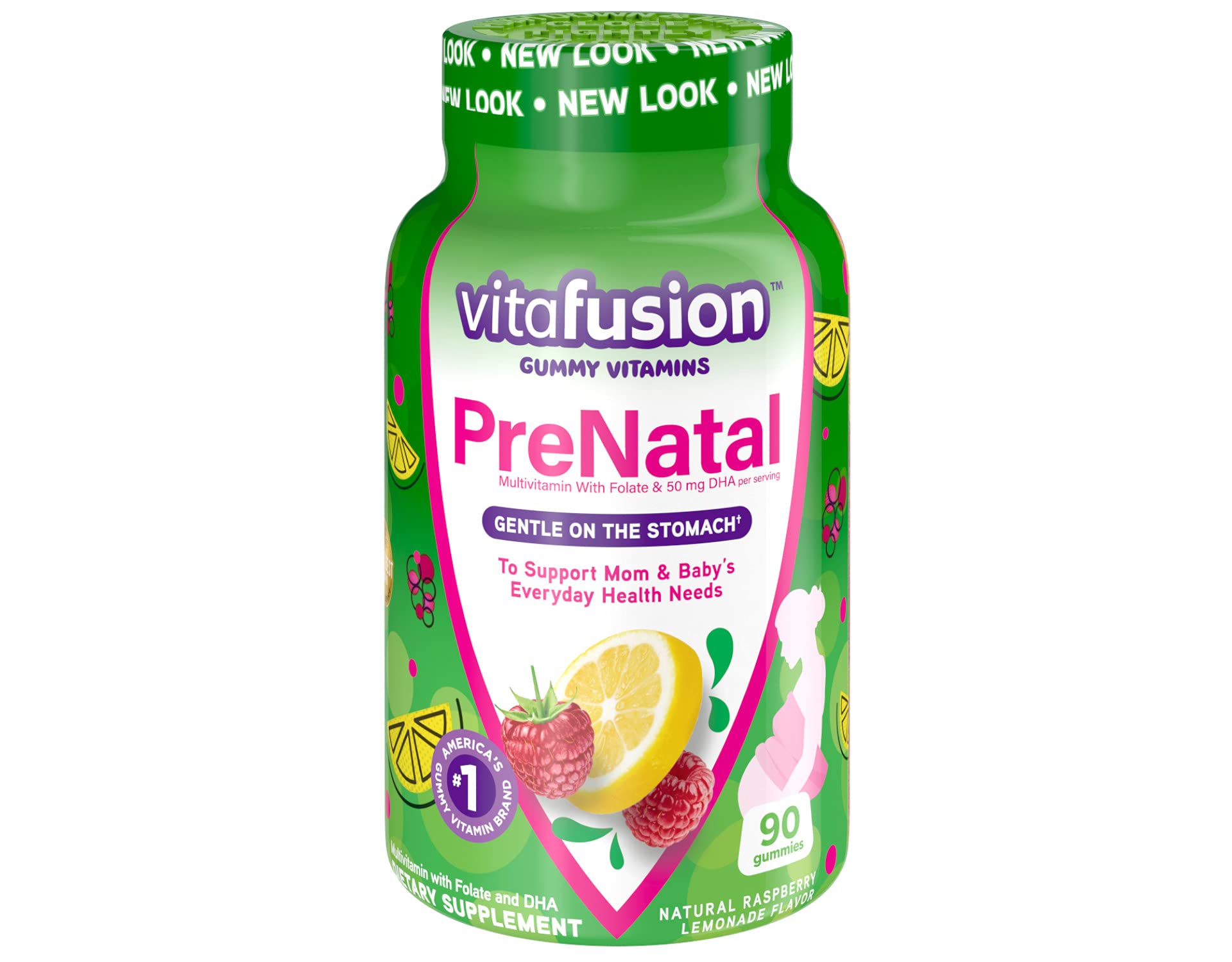 Vitafusion PreNatal Multi Vitamins, 90 Gummies each (Value Pack of 2)