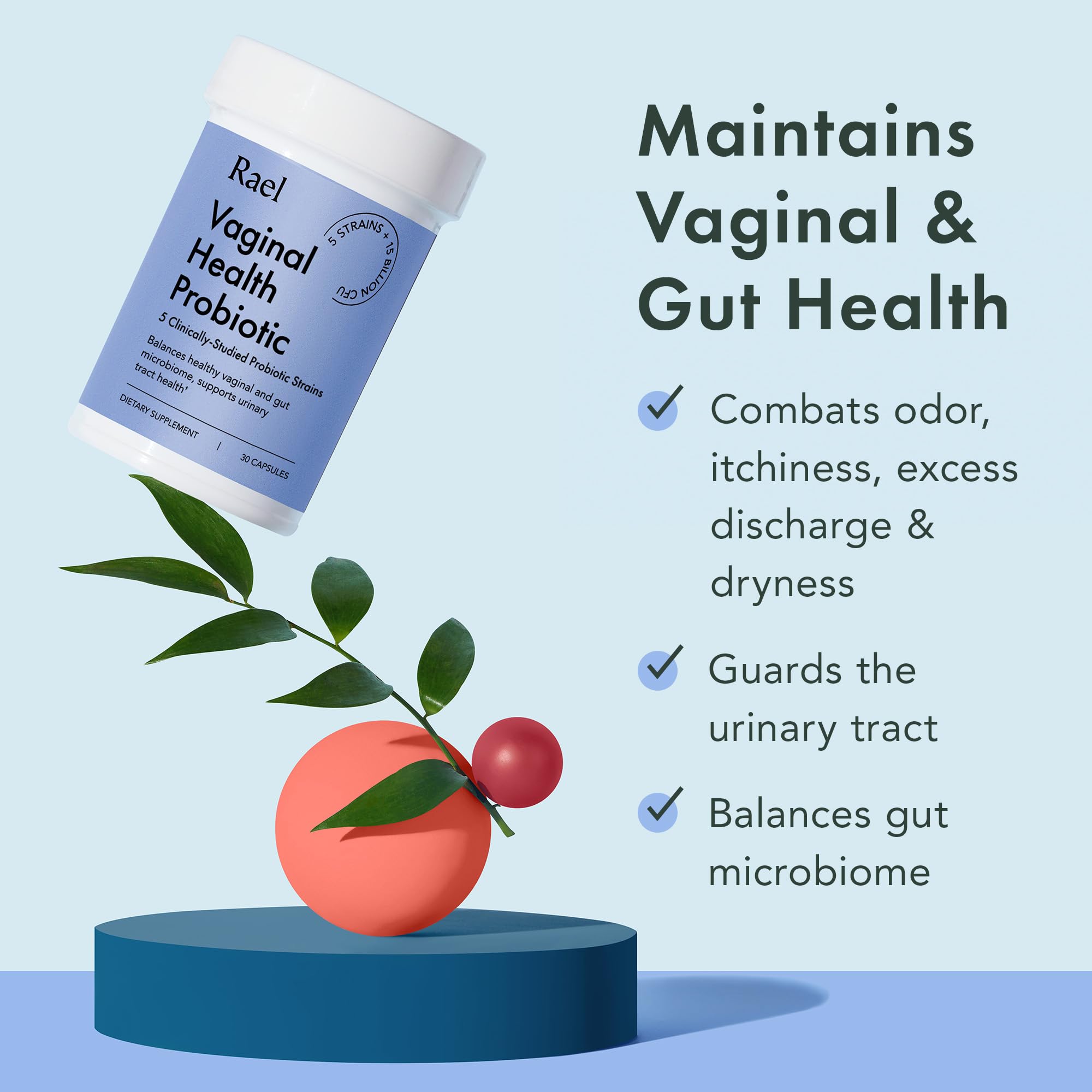 Rael Bundle - Probiotics Supplements for Women, Digestive Enzymes, Urinary Tract Health