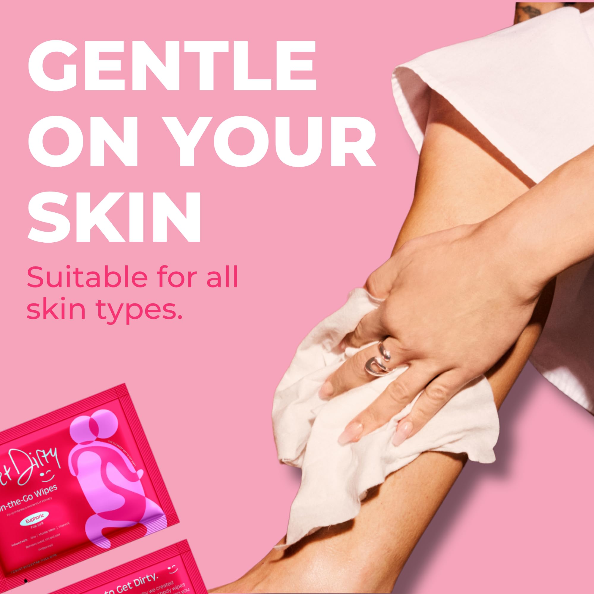 Get Dirty Wipes For Women - Easy, Discreet, Effective Intimate Wipes, Full Body Feminine Wipes