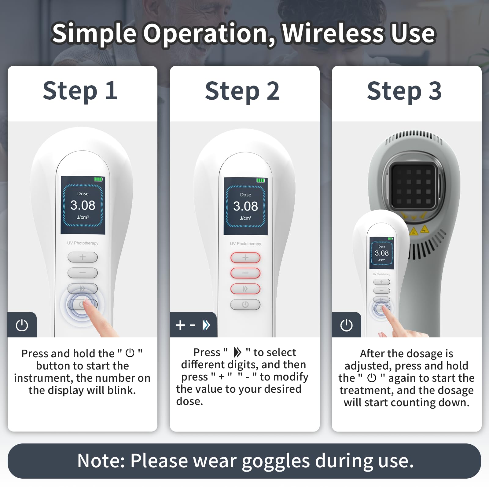 HaSoCare Phototharepy Light, UV Light for Home Use