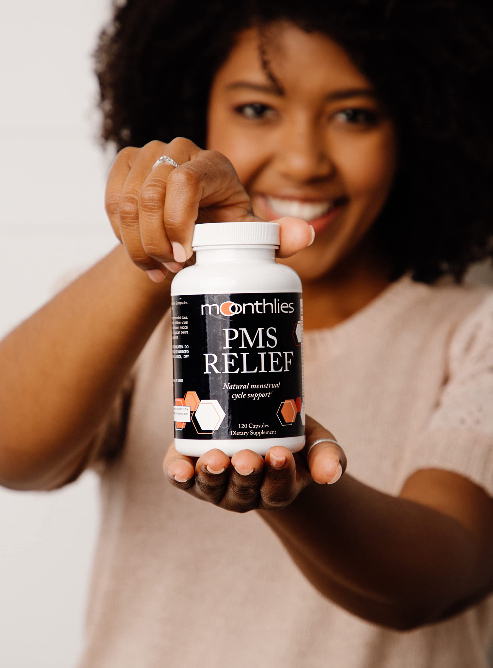 Moonthlies PMS Relief Supplement for Women Menstrual Cycle Support - Naturallly balance Mood Swings