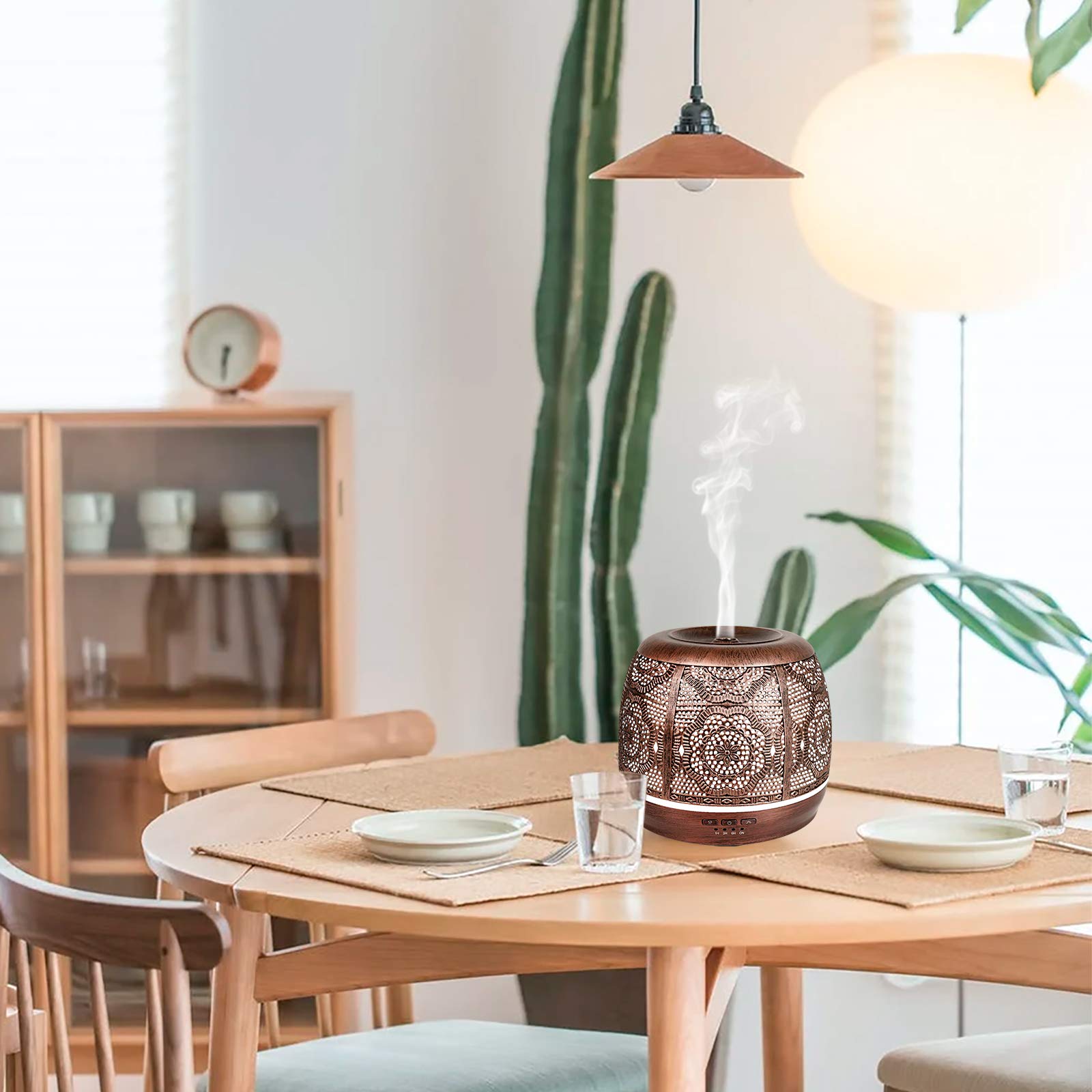 Essential Oil Diffuser, Upgraded Metal Diffusers for Essential Oils, Aromatherapy Diffuser Cool Mist