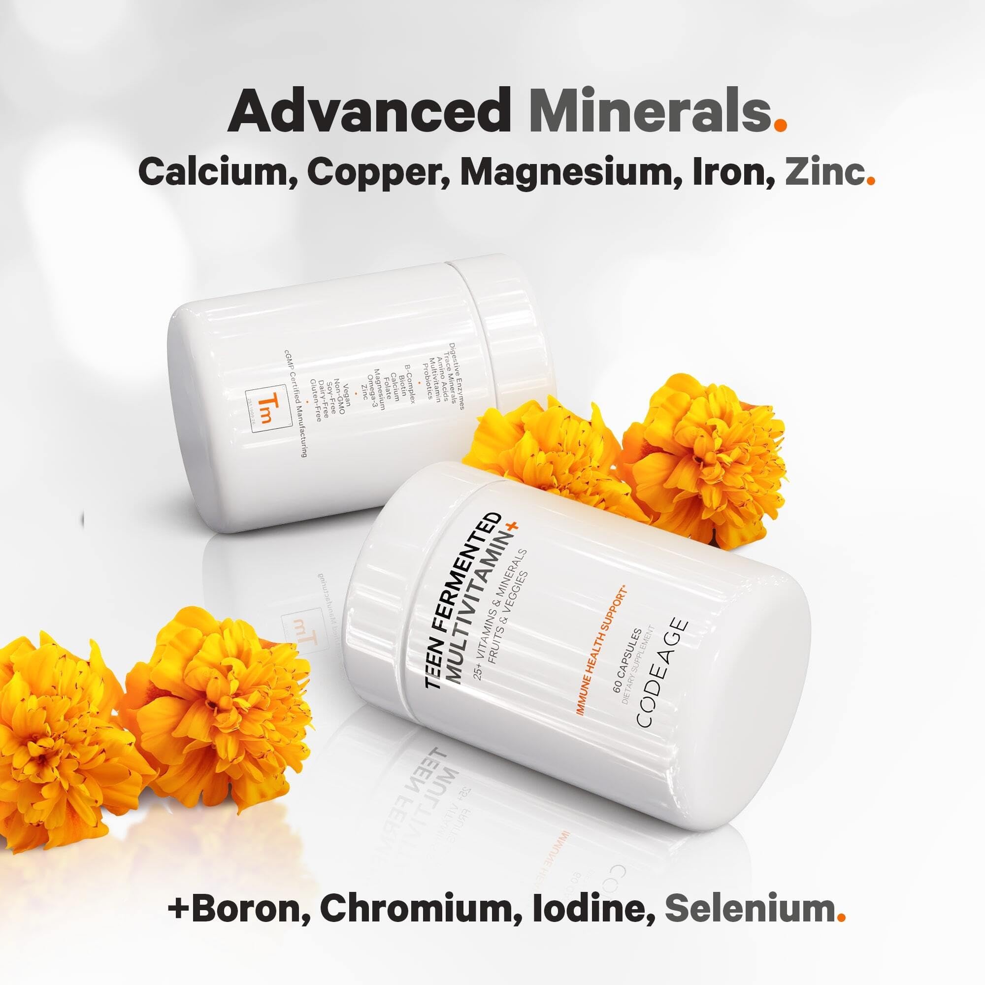 Codeage Teen’s Daily Multivitamin Supplement, 25+ Vitamins & Minerals for Teenage Boys & Girls